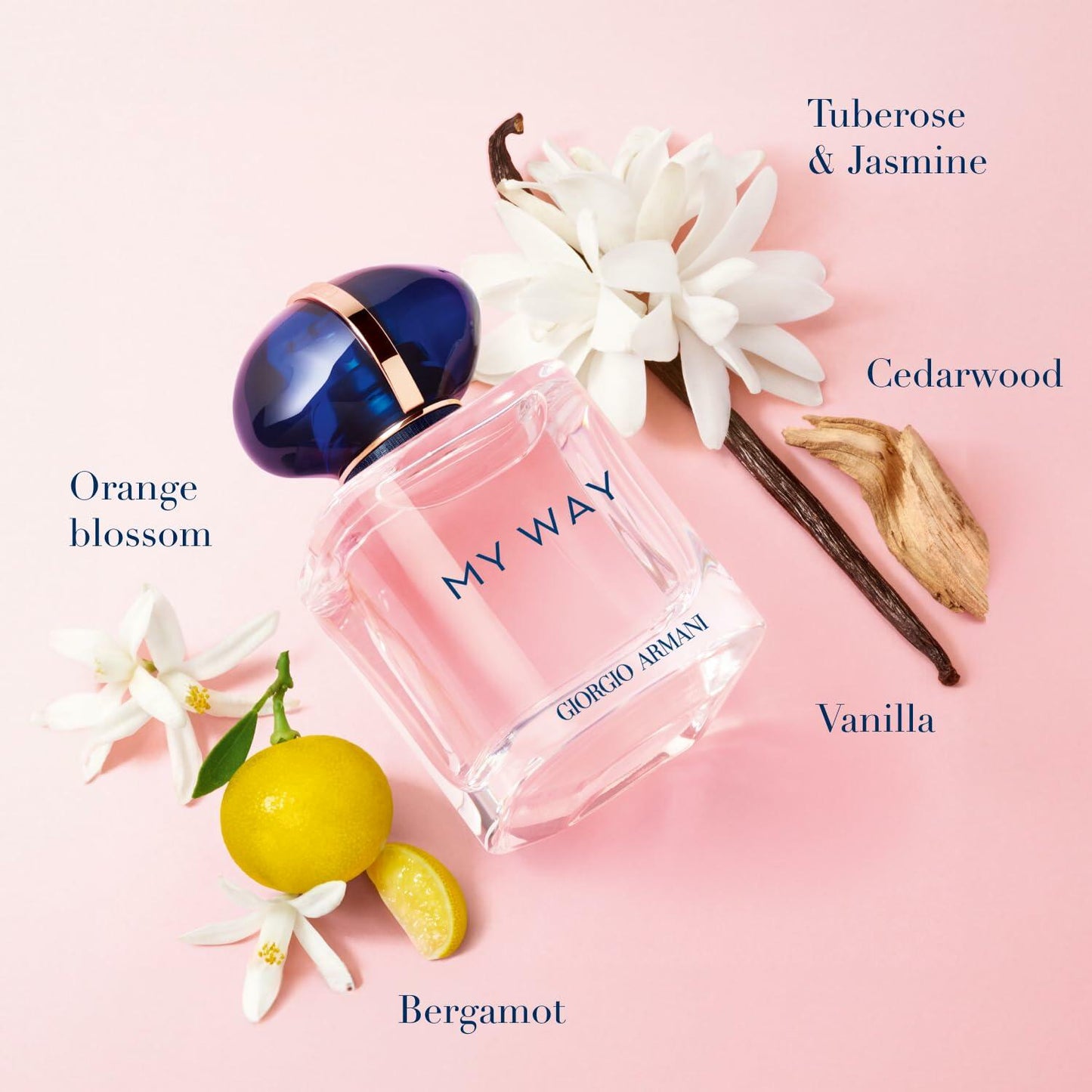Armani Beauty- My Way - Eau de Parfum - Women's Perfume - Floral Woody Fragrance - Bergamot, Orange Blossom, Tuberose, Jasmine, Cedarwood, Vanilla and White Musk Notes - 3.0 FL Oz