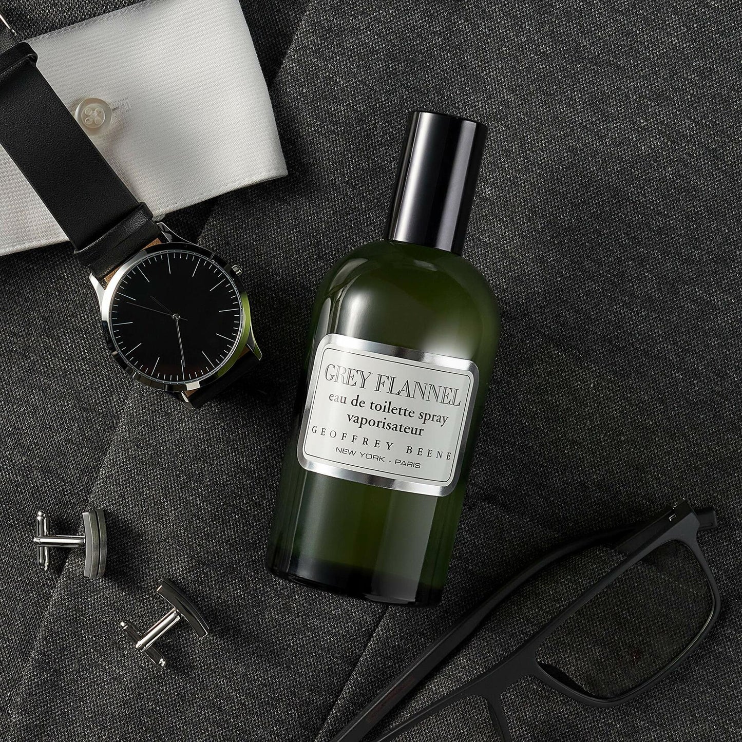 Geoffrey Beene Grey Flannel Men's Perfume, Eau De Toilette Daytime Luxurious Spray, 4.0 fl oz