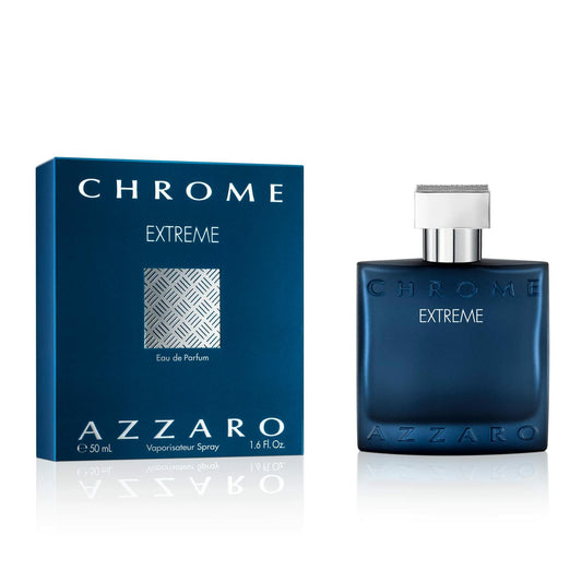 Azzaro Chrome Extreme Eau de Parfum - Mens Cologne - Woody, Citrus & Amber Fragrance, 1.6 Fl Oz