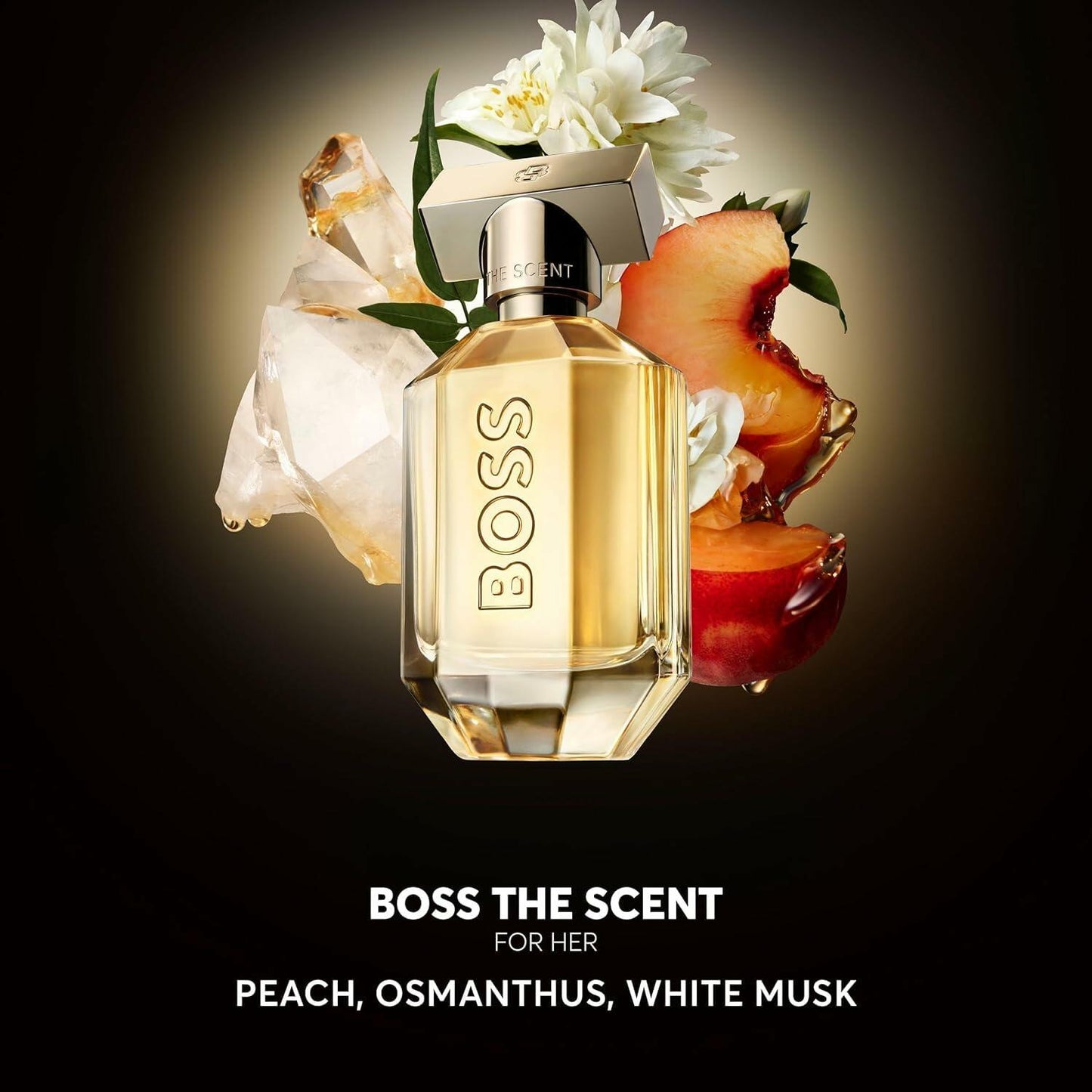 Hugo Boss The Scent Eau de Parfum - Ambery Women's Perfume - With Notes of Peach, Osmanthus, and White Musk - Long Lasting Fragrance