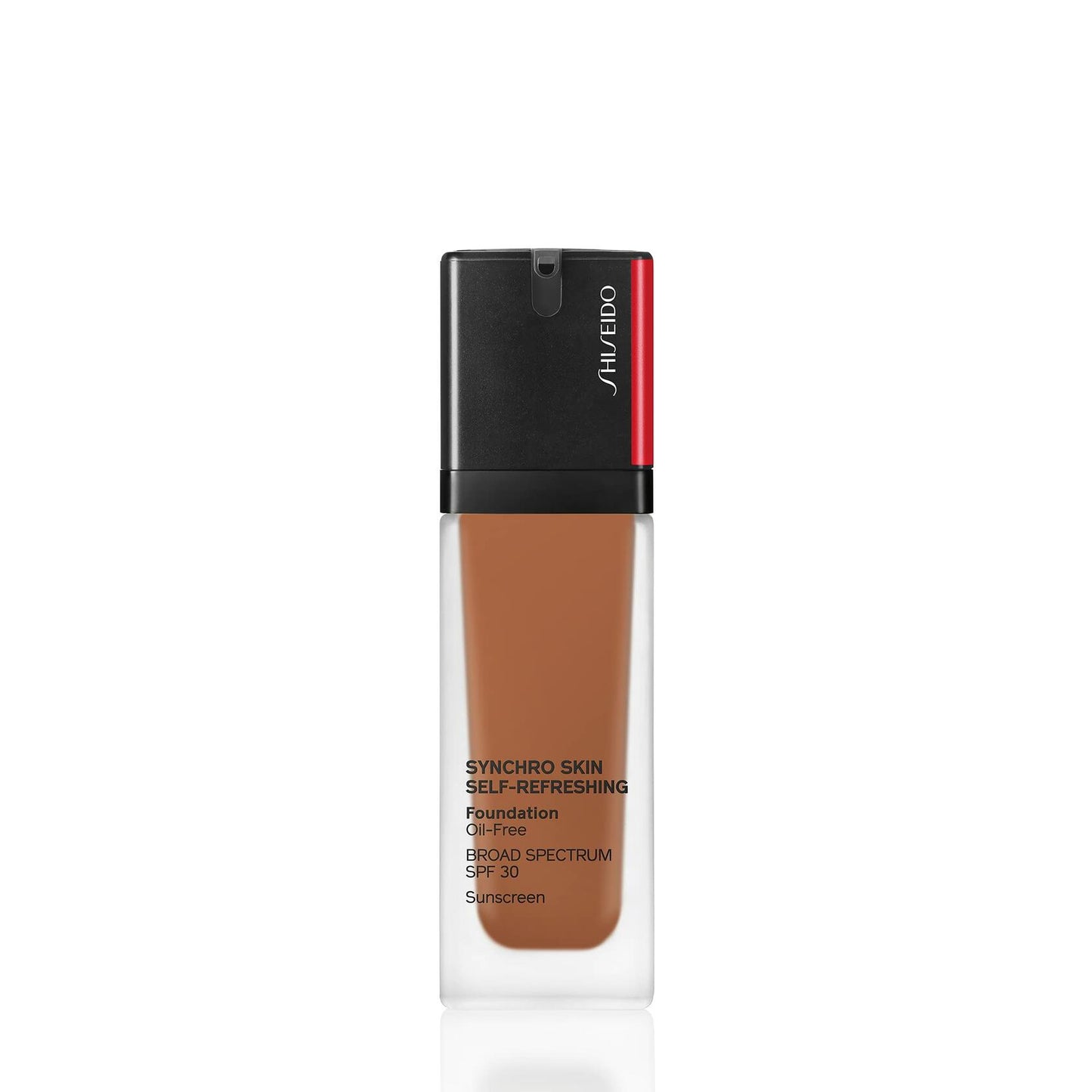 Shiseido Synchro Skin Self-Refreshing Foundation SPF 30, 450 Copper - Medium, Buildable Coverage + 24-Hour Wear - Waterproof & Transfer Resistant - Non-Comedogenic