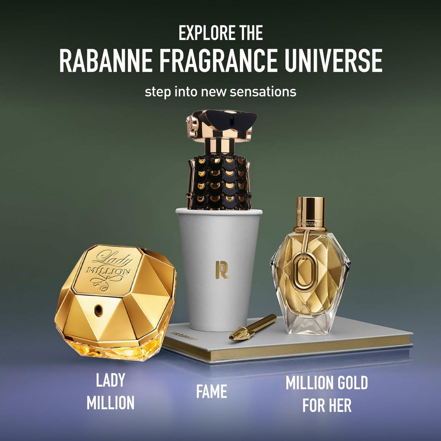 Rabanne Fame Parfum for Women - Intense Chypre Woody Perfume with Jasmine, Incense & Musk - Long Lasting Refillable French Fragrance Spray from Grasse, 1.7 oz
