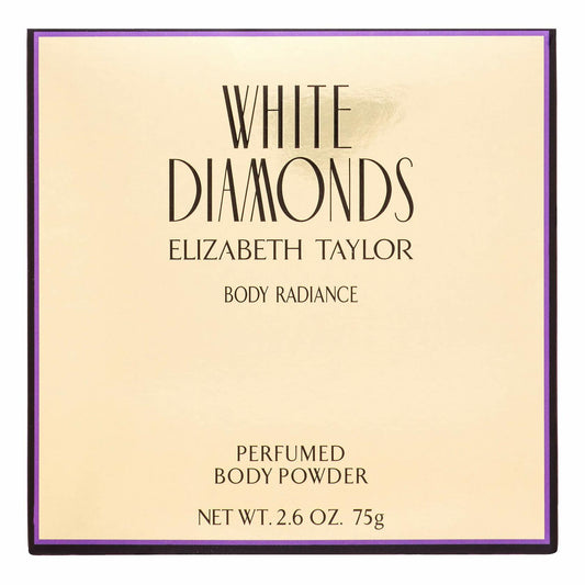 Elizabeth Taylor White Diamonds Body Radiance Perfumed Body Powder 2.60 oz (Pack of 4)