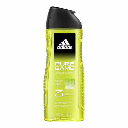 CONFETTIWOW adidas - Pure Game 3-in-1 Shower Gel & Shampoo for Men 400ml
