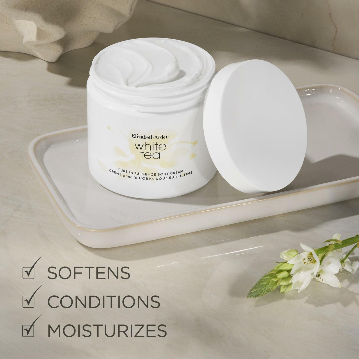 WHITE TEA/ELIZABETH ARDEN BODY CREAM 13.5 OZ (400 ML) (W)