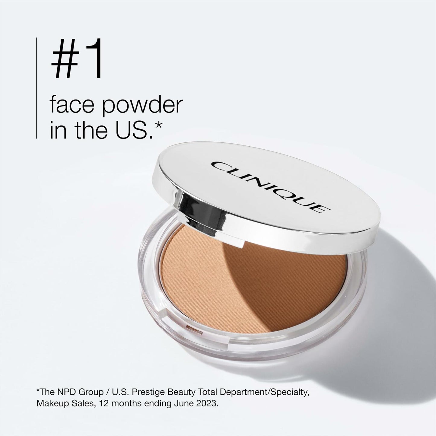 Clinique Stay-Matte Sheer Pressed Powder For Oily Skin Types | Sheer Coverage + Matte Finish | Minimizes Shine, Stay Beige