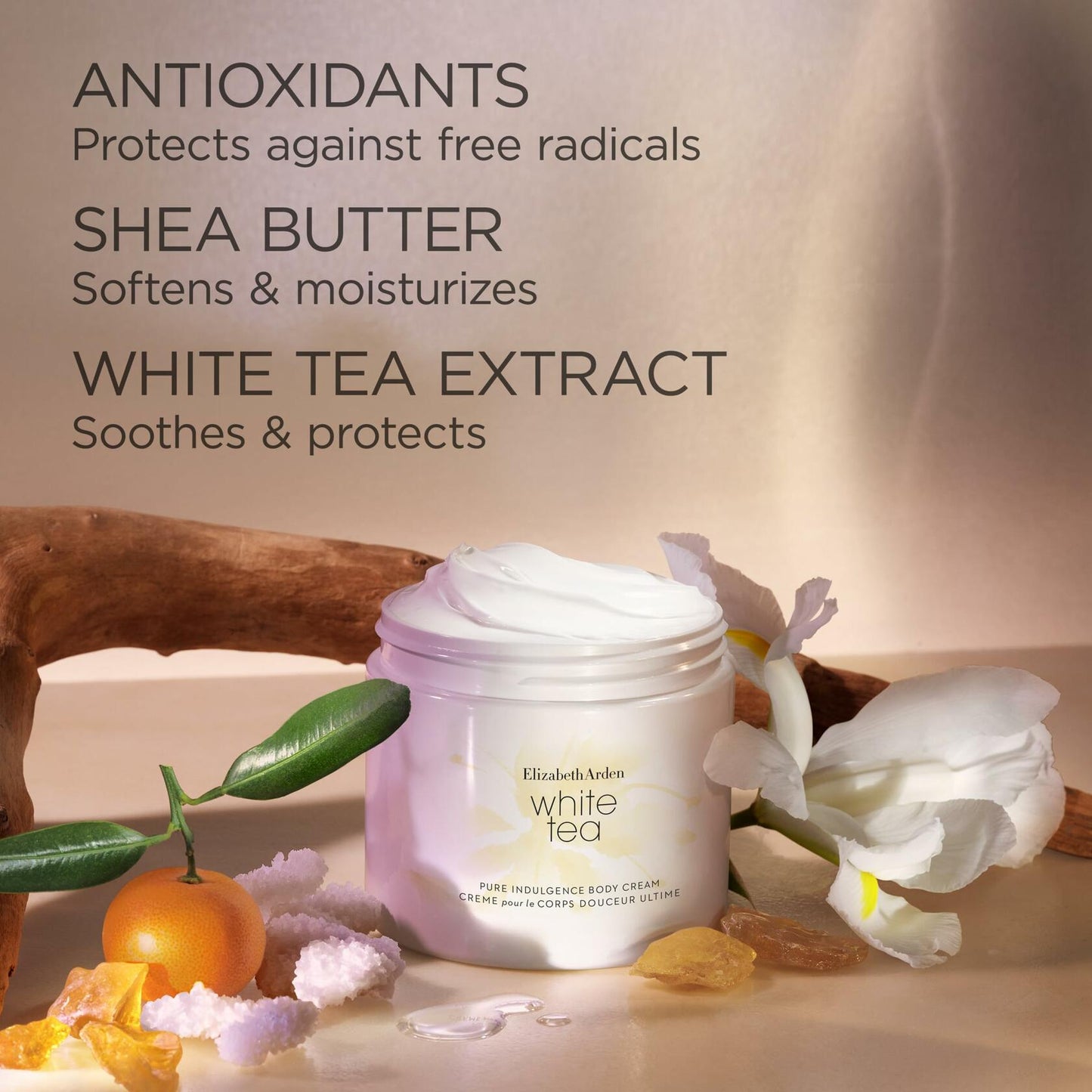 WHITE TEA/ELIZABETH ARDEN BODY CREAM 13.5 OZ (400 ML) (W)