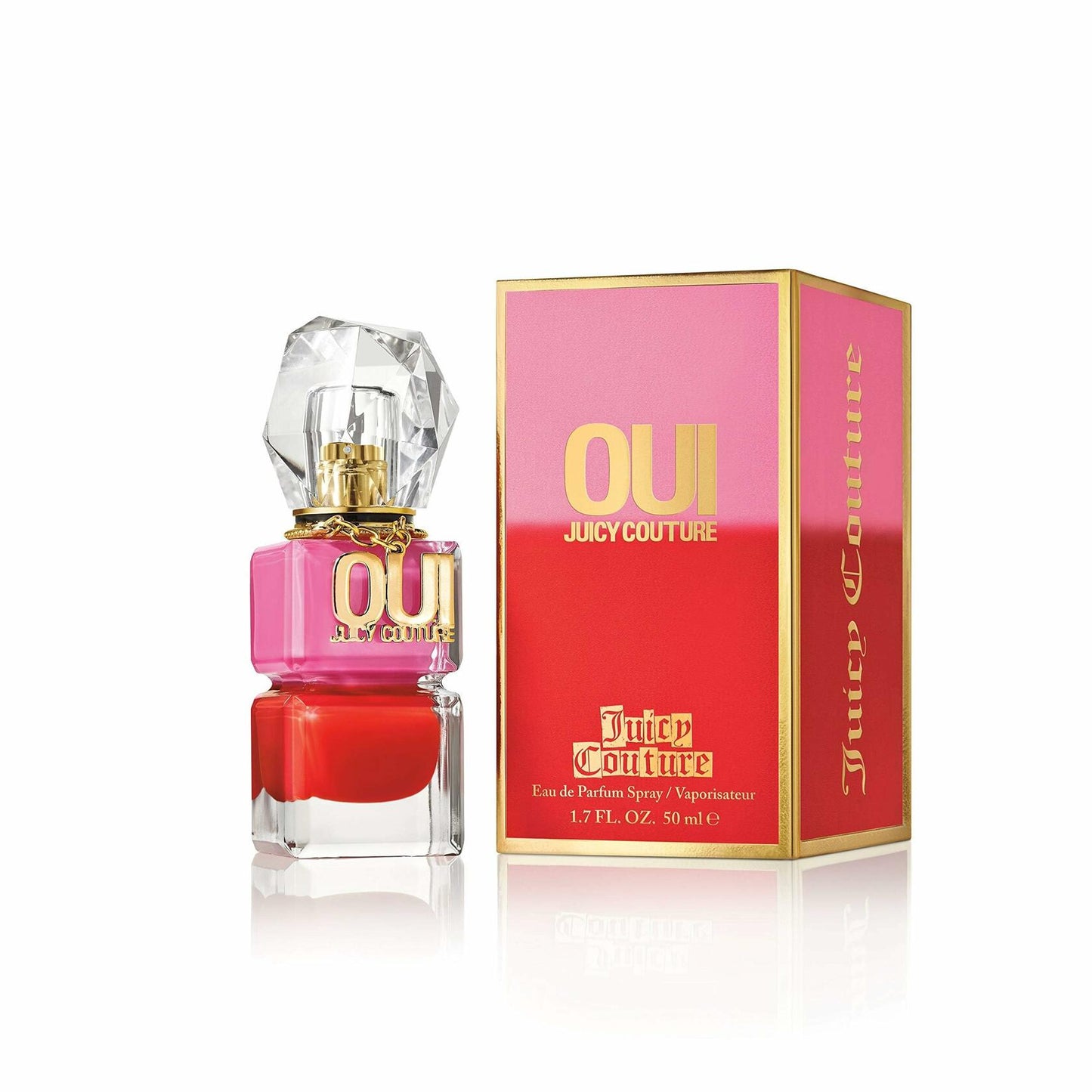 Juicy Couture Oui Eau De Parfum, Women's Perfume with Notes of Watermelon, Jasmine & Techno Woods - Fruity & Floral Perfume for Women, EDP Spray, 1.7 Fl Oz