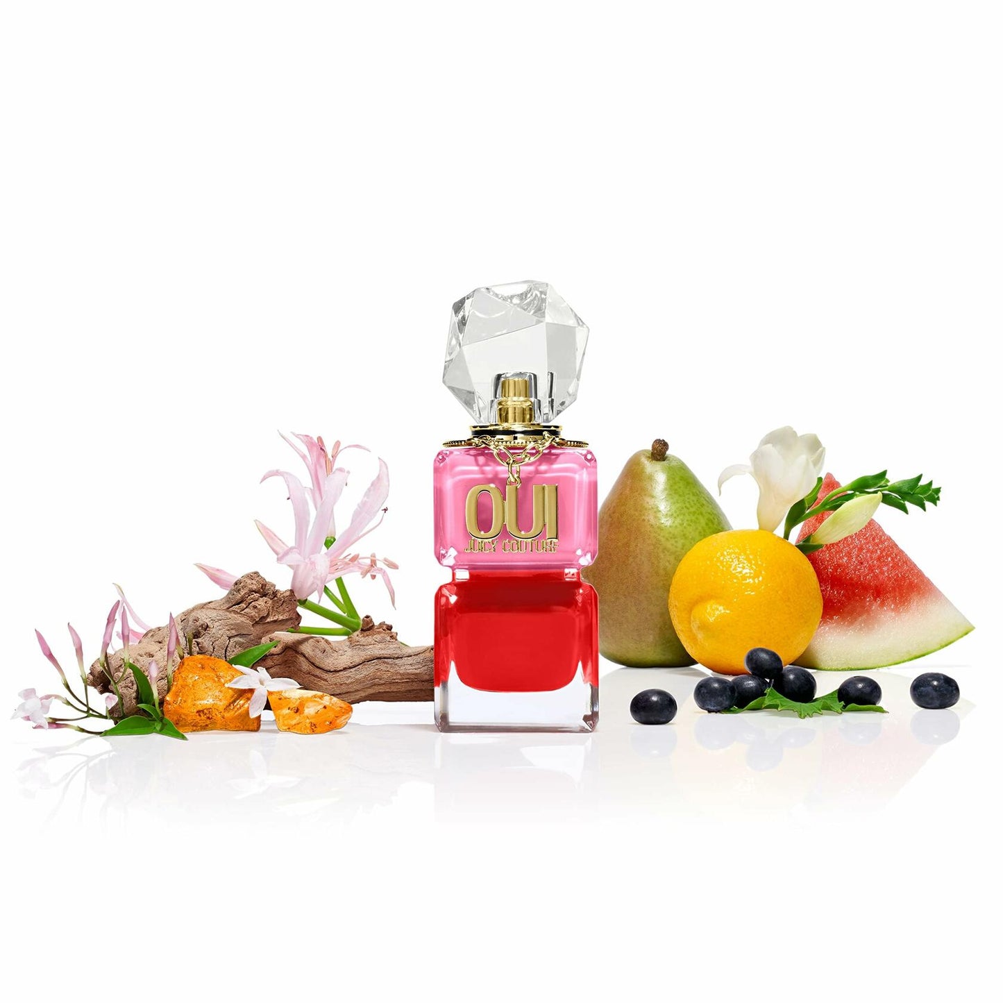 Juicy Couture Oui Eau De Parfum, Women's Perfume with Notes of Watermelon, Jasmine & Techno Woods - Fruity & Floral Perfume for Women, EDP Spray, 1.7 Fl Oz