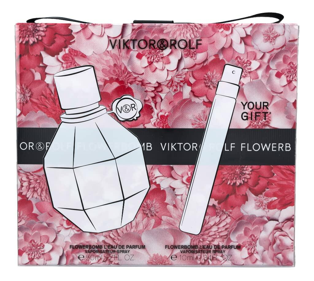 Viktor and Rolf Flowerbomb Women 1.7oz EDP Spray,10ml EDP Spray 2 Pc Gift Set