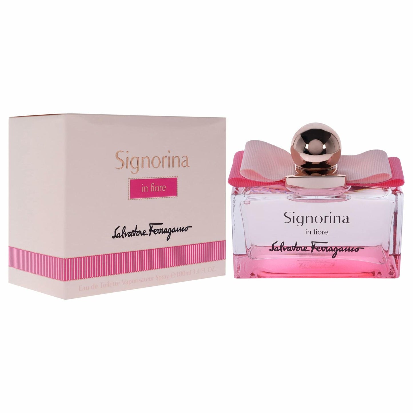 FERRAGAMO Signorina In Fiore Eau de Toilette, Perfume Spray for Women, 3.4 Fl. Oz.