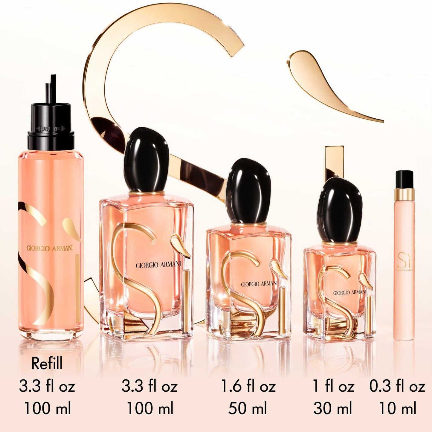 SI INTENSE/GIORGIO ARMANI EDP REFILLABLE SPRAY 1.0 OZ (30 ML) (W)