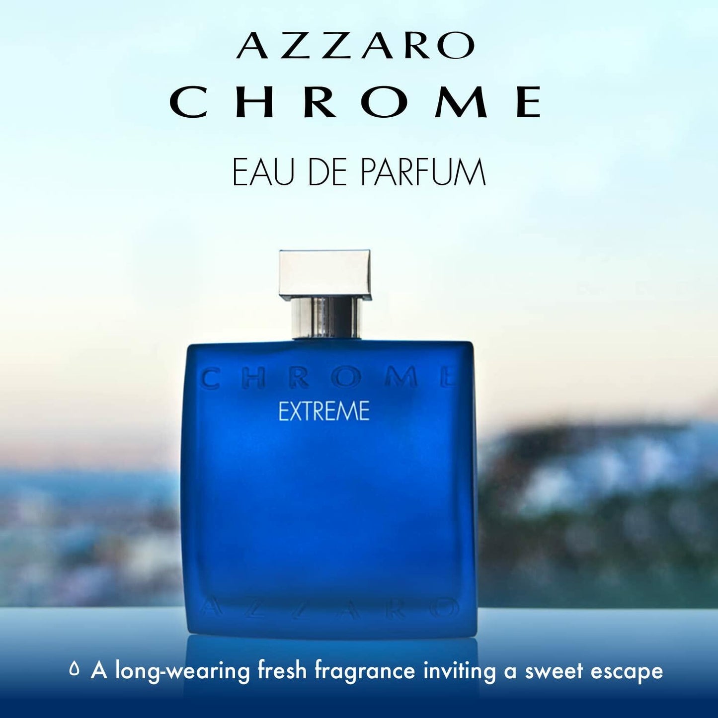 Azzaro Chrome Extreme Eau de Parfum - Mens Cologne - Woody, Citrus & Amber Fragrance, 3.3 Fl Oz