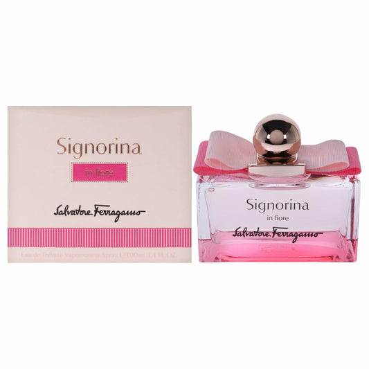 FERRAGAMO Signorina In Fiore Eau de Toilette, Perfume Spray for Women, 3.4 Fl. Oz.