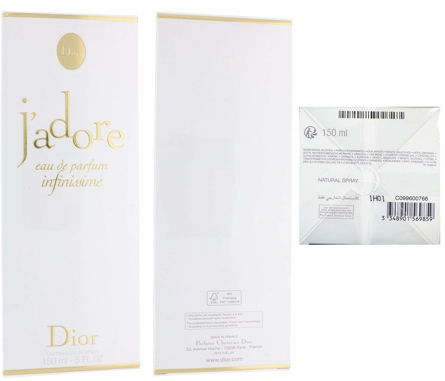 Dior J'adore Infinissime Eau De Parfum Spray for Women, 5.0 Ounce