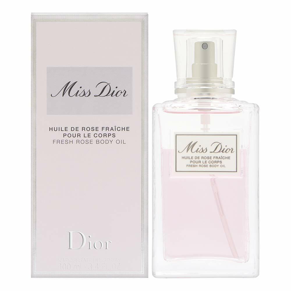 Miss Dior by Christian Dior for Women 3.4 oz Fresh Rose Body Oil