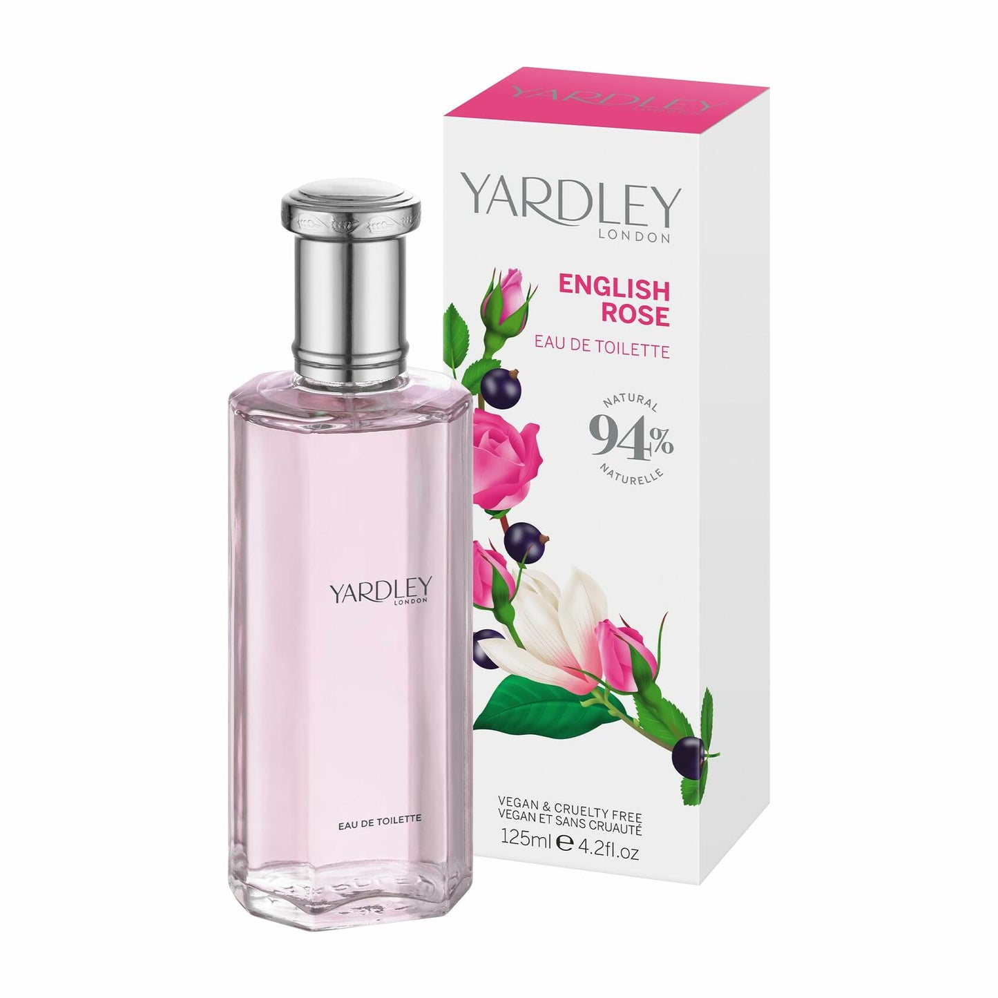 Yardley Of London English Rose Eau de Toilette Spray for Women, 4.2 Ounce