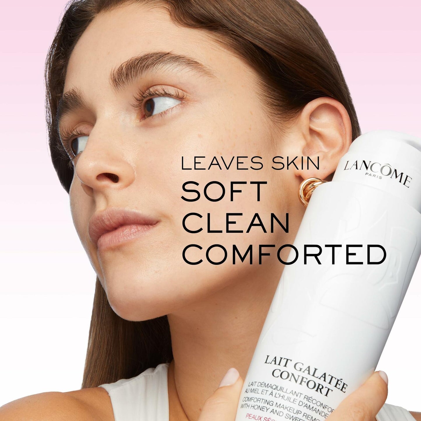 Lancôme Lait Galatėe Confort Makeup Remover & Face Cleanser - Melts Away Makeup & Conditions Skin - With Honey & Sweet Almond Oil - 13.5 Fl Oz