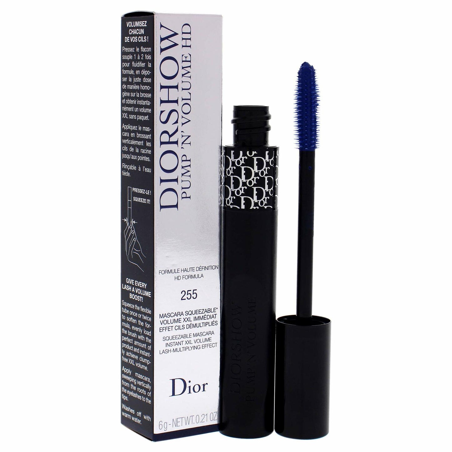 Christian Dior Diorshow Pump N Volume HD Mascara - 255 Blue Pump Women Mascara 0.21 oz