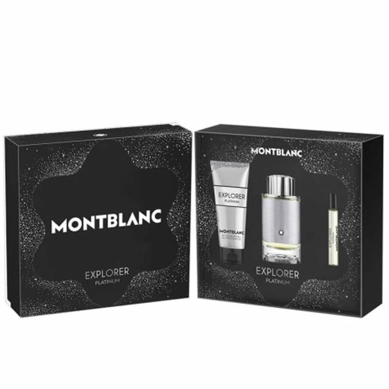 Mont Blanc Explorer Platinum 3Pc Men Set