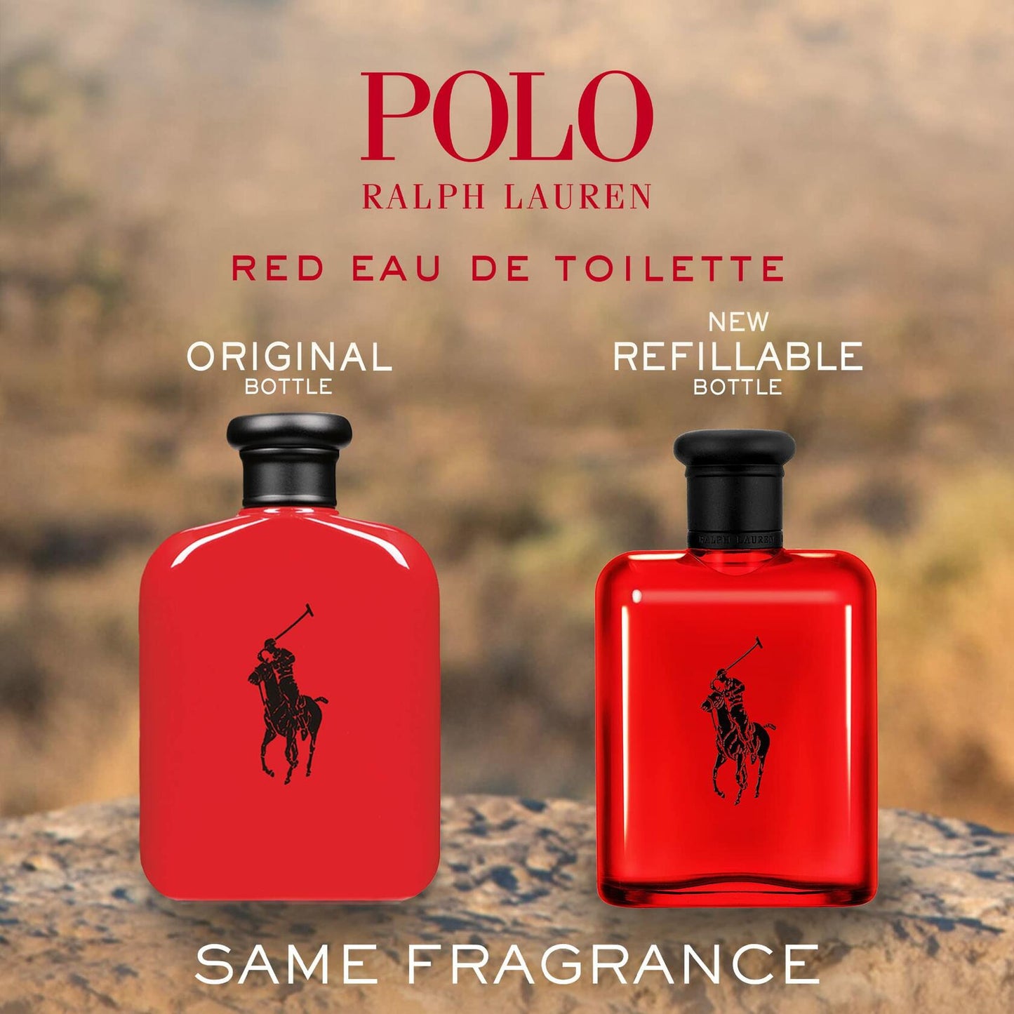 RALPH LAUREN FRAGRANCES Polo Red - Eau de Toilette - Men's Cologne - Woody & Spicy - With Grapefruit, Saffron, and Redwood - Medium Intensity - 4.2 Fl Oz