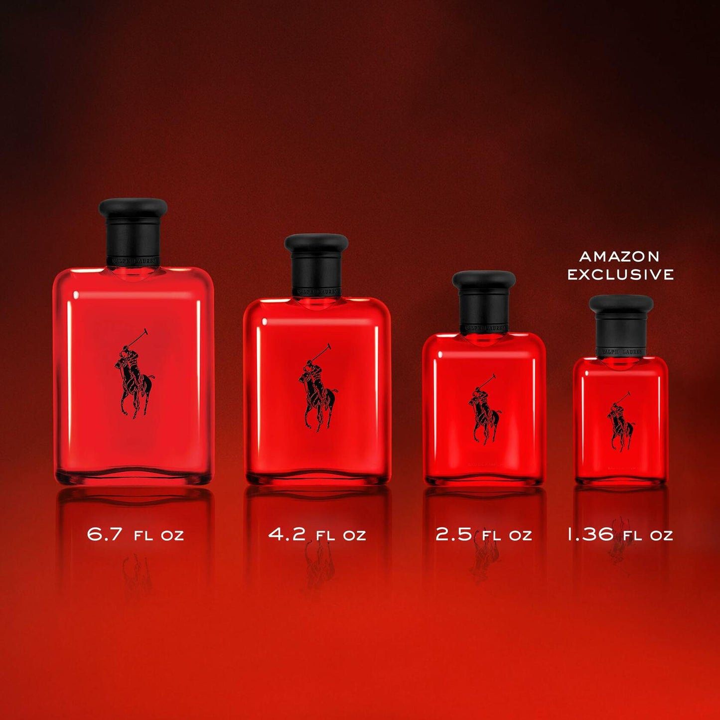 RALPH LAUREN FRAGRANCES Polo Red - Eau de Toilette - Men's Cologne - Woody & Spicy - With Grapefruit, Saffron, and Redwood - Medium Intensity - 4.2 Fl Oz
