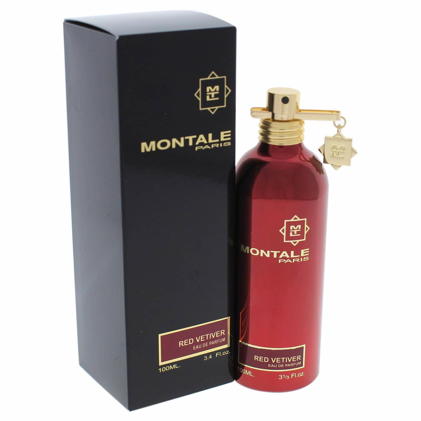 Montale Red Vetiver Eau de Parfum 100ml / 3.4 fl oz – Woody Vetiver Spice Fragrance