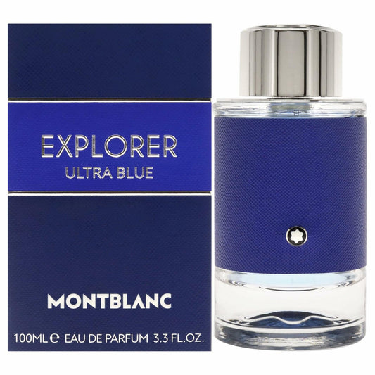 MONTBLANC - Explorer Ultra Blue Eau de Parfum - Men's Fragrance - Citrus Marine Woody - With notes of Lemon, Marine Accord & Patchouli - 3.3 Fl Oz