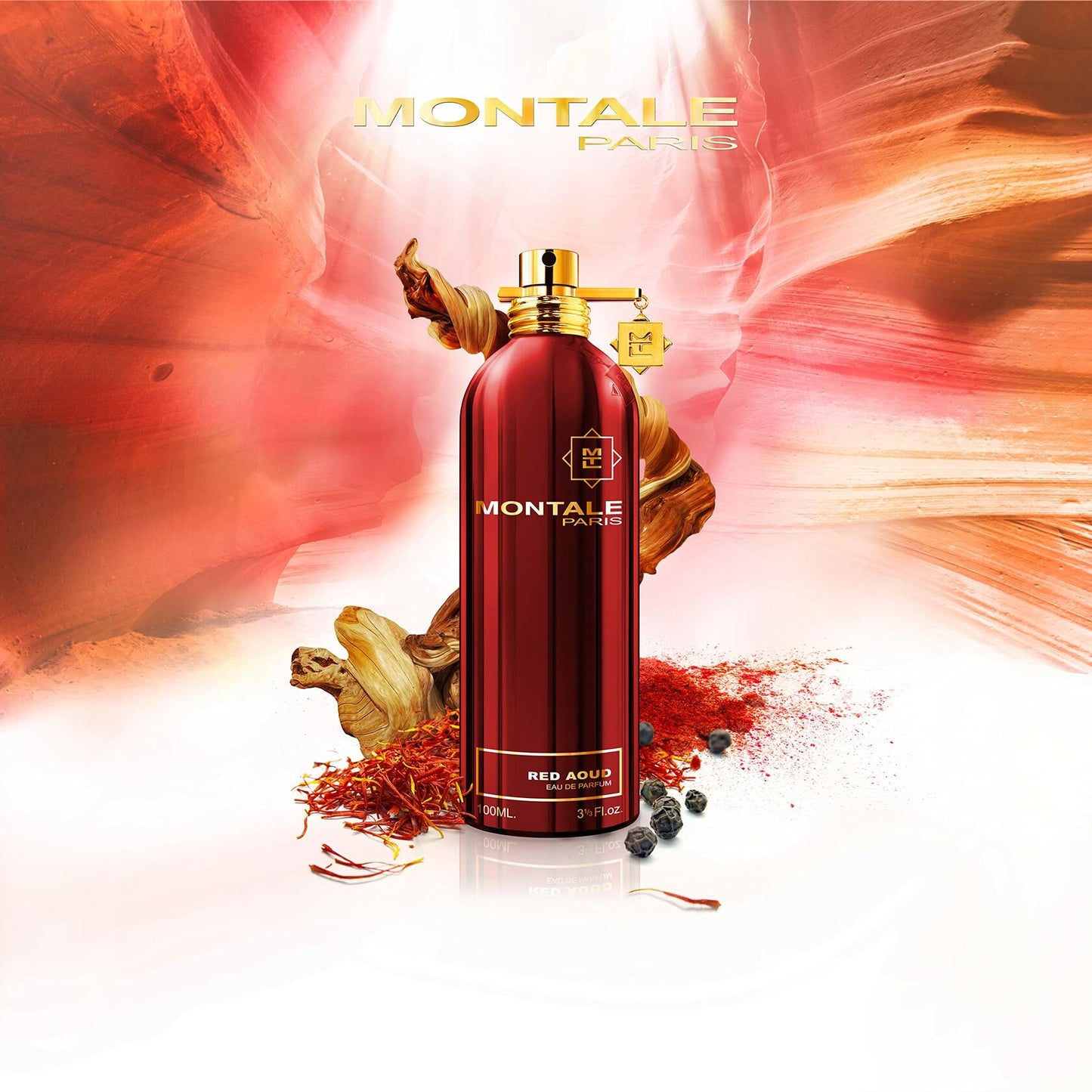 MONTALE Eau de Parfum Spray, Red Aoud, 3.3 Fl Oz
