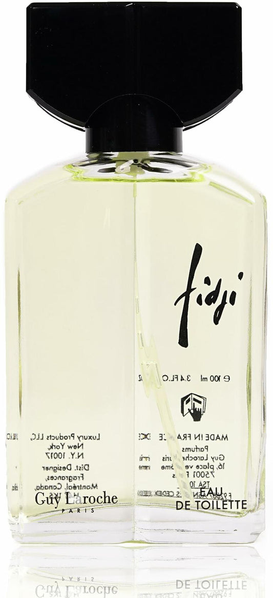 Fidji by Guy Laroche, Iconic Designer Fragrance, Eau de Toilette for Women, Long Lasting Women Perfume, Day and Evening Aromatic Scent, Classic Floral Notes of Hyacinth, Lemon and Jasmine, 3.4 Fl Oz.