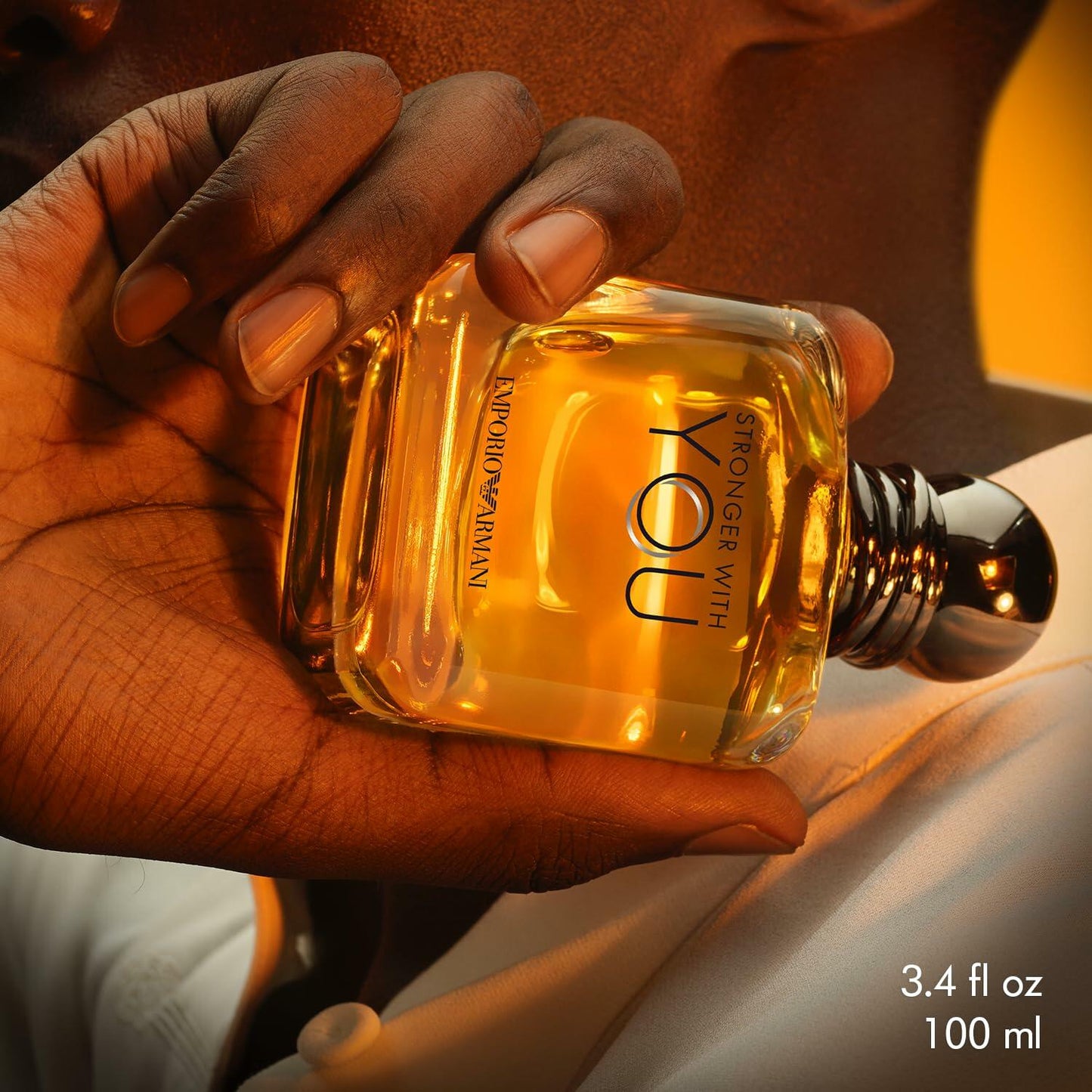Armani Beauty - Stronger With You - Eau de Toilette - Cologne for Men - Warm Spicy Fragrance - Chestnut, Lavender, Tender Sage, Vanilla Notes - 3.4 Fl Oz