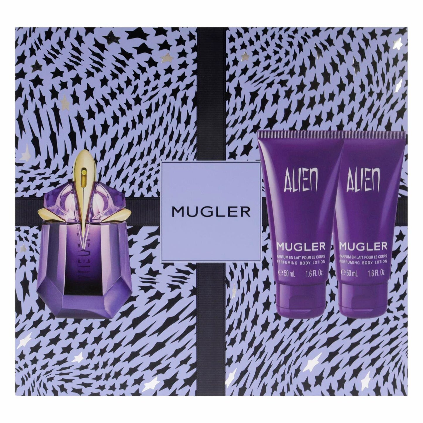 Thierry Mugler Mugler for Women - 3 Pc Gift Set 1oz Alien EDP Spray (Refillable), 2 x 1.6oz Alien Body Lotion