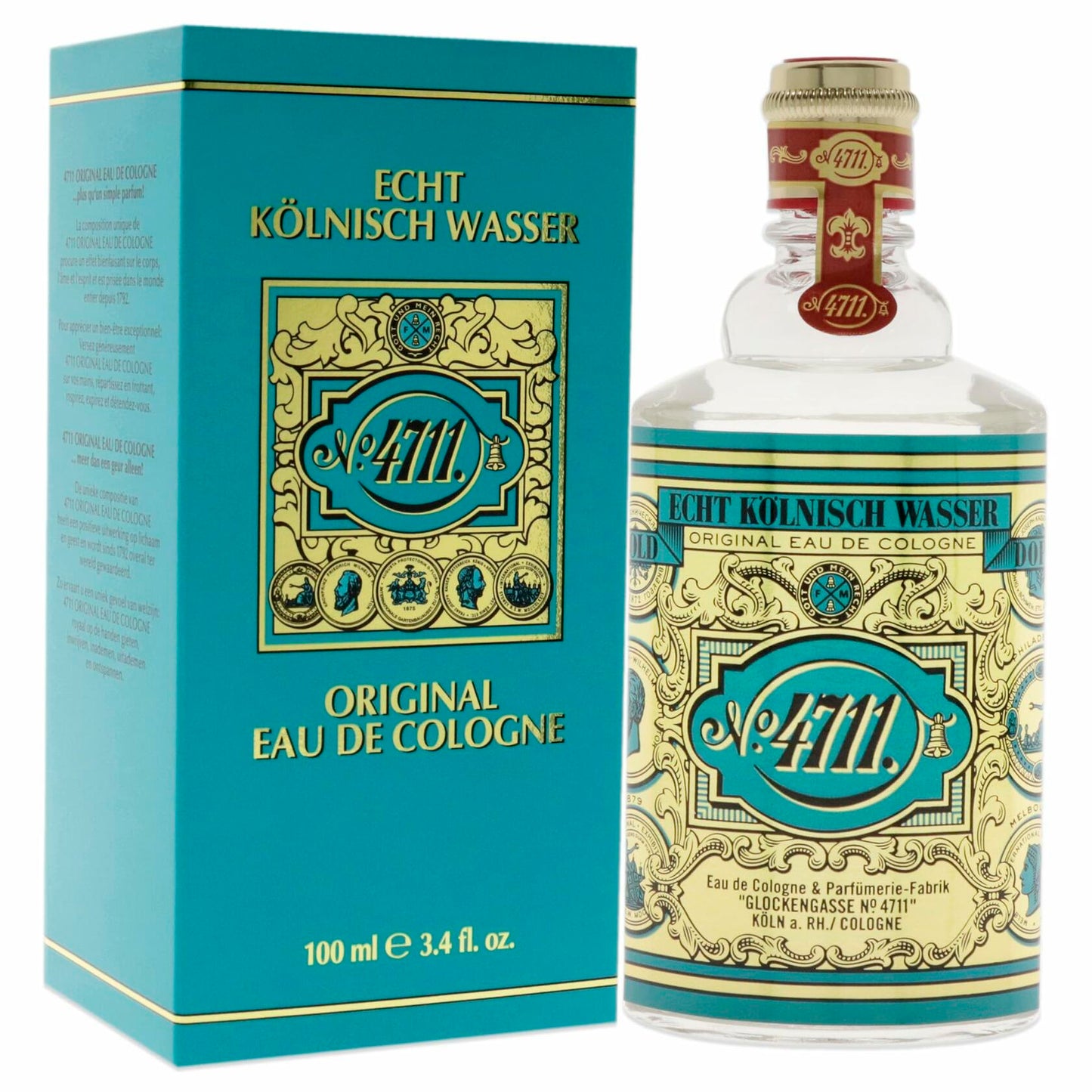 Muelhens 4711 Edc for Men 3.4 Oz/ 100 Ml, 3.4 Fl Oz