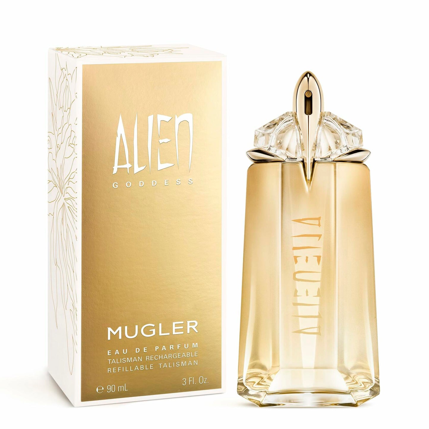 Mugler Alien Goddess - Eau de Parfum - Women's Perfume - Floral & Woody - With Bergamot, Jasmine, and Vanilla - Long Lasting Fragrance - 3.0 Fl Oz