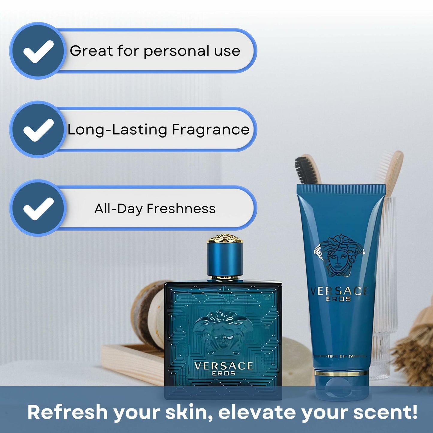 Versace Eros Fragrance Set, 2 Count