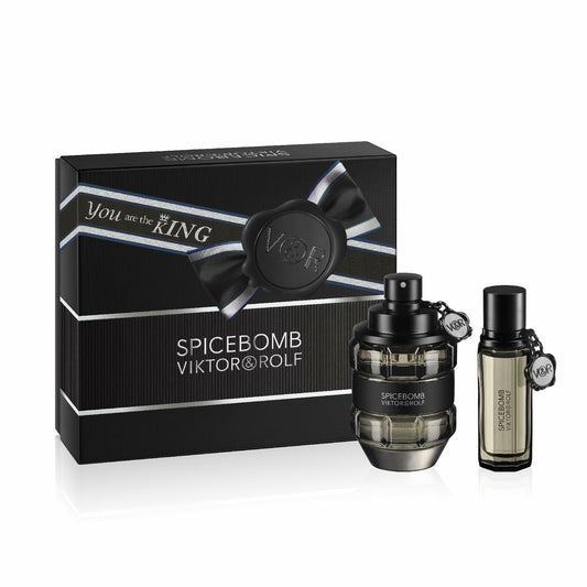 Viktor&Rolf - Spicebomb Eau de Toilette Mens Cologne Gift Set - Woody & Spicy - Cologne for Men - with Notes of Citrus & Tobacco - 3 Fl Oz & 0.68 Fl Oz
