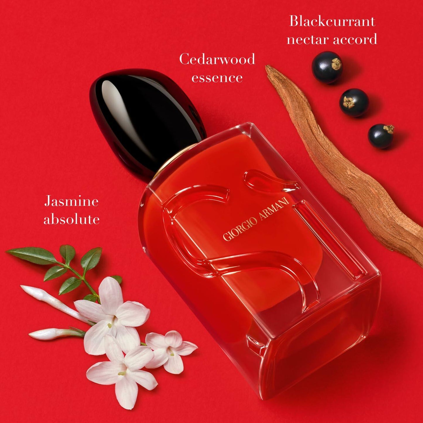 Armani Beauty – Sì Passione – Eau de Parfum – Vanilla Perfume for Women – Floral Citrus Fragrance – Blackcurrant Nectar, Damascena Rose, Black Tea Notes - 1.0 Fl Oz