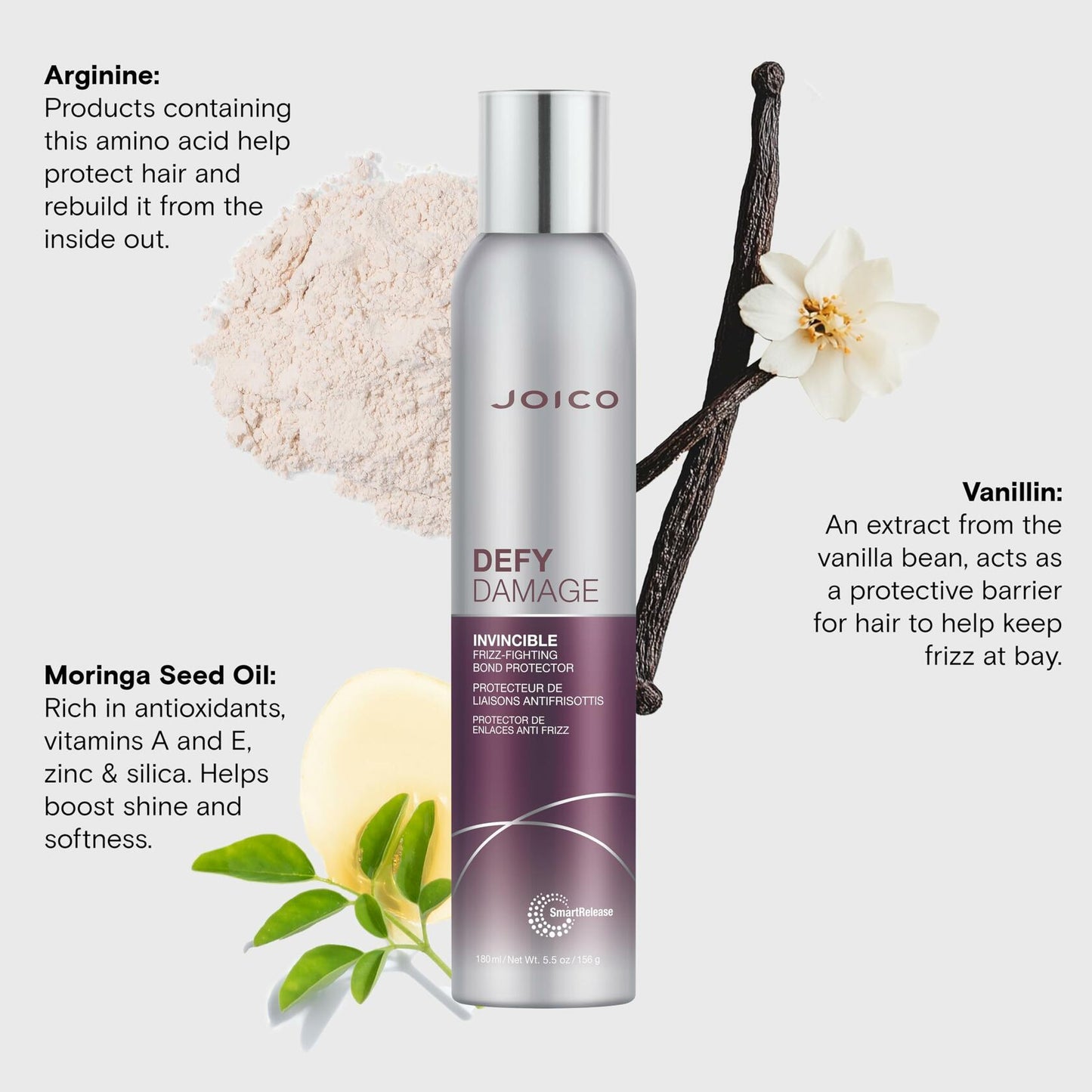 JOICO DEFY DAMAGE/JOICO INVINCIBLE FRIZZ-FIGHTING BOND PROTECTOR 5.5 OZ