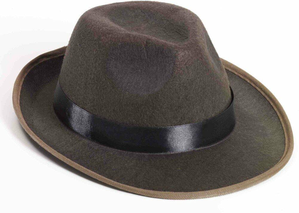 Forum Novelties 67395 Unisex-Adults Fedora Costume Headwear, One Size/Standard, Brown