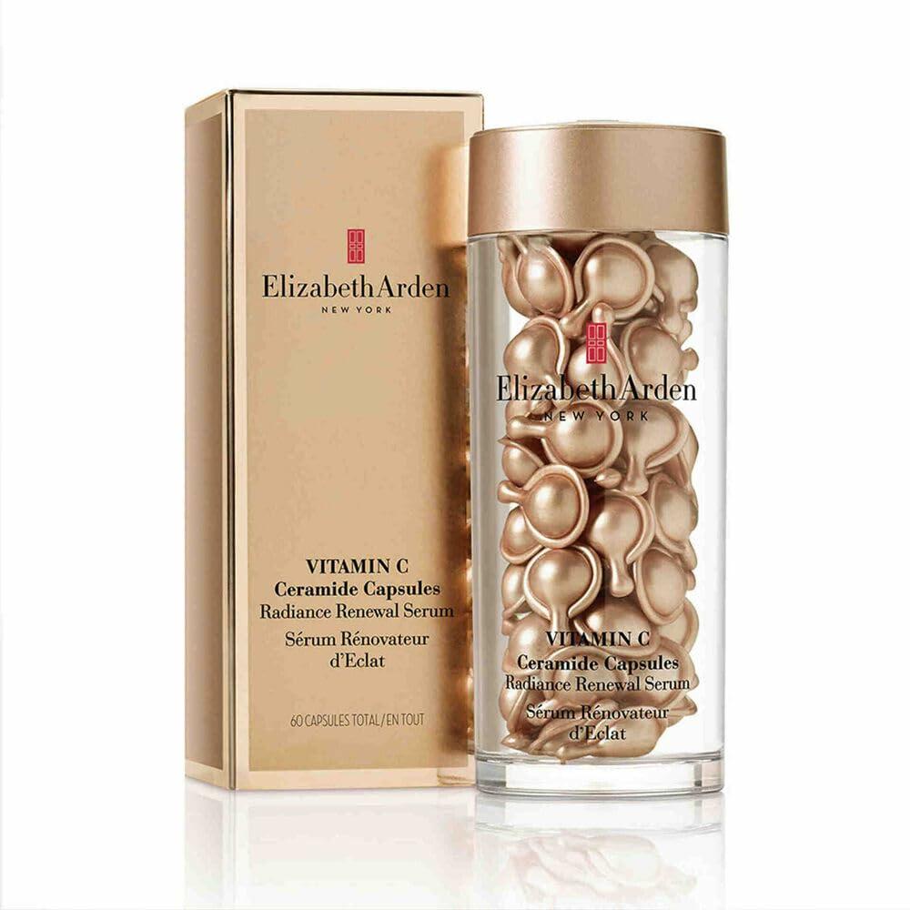 Elizabeth Arden Vitamin C Ceramide Capsules Serum, Daily Skin Care, Brightening Face Serum, 30 Count