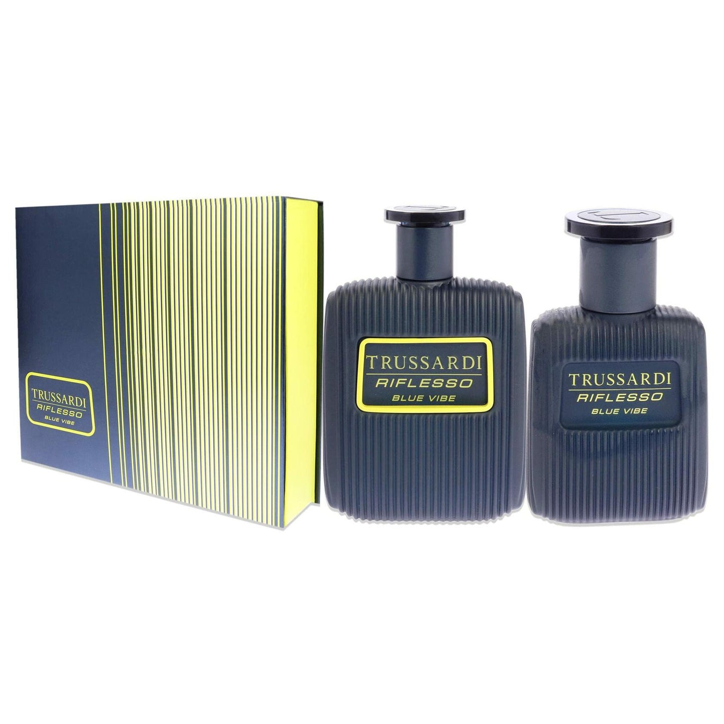 Trussardi Riflesso Blue Vibe 3.4 oz EDT Spray, Sport Bottle Men 2 Pc Gift Set