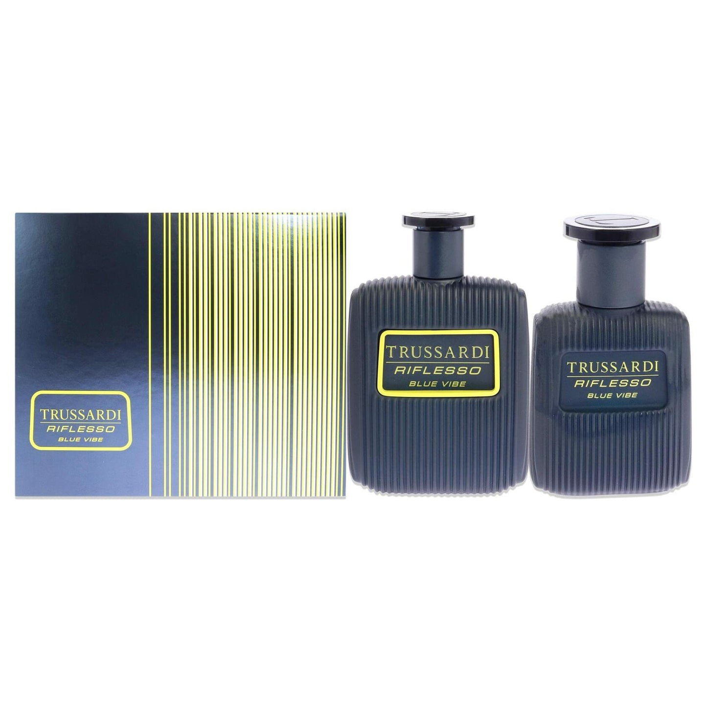 Trussardi Riflesso Blue Vibe 3.4 oz EDT Spray, Sport Bottle Men 2 Pc Gift Set