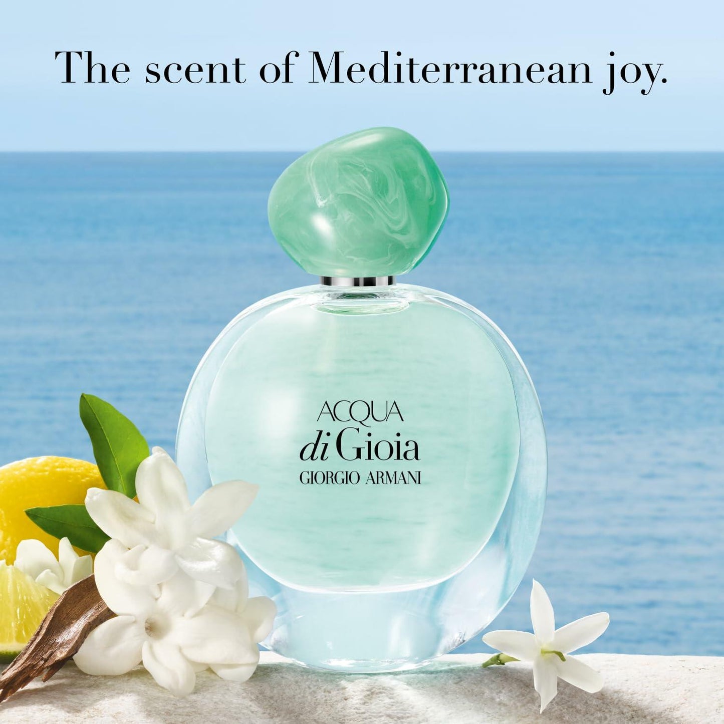 Armani Beauty – Acqua di Gioia – Eau de Parfum – Floral Fruity Fragance for Women – Primofiore Lemon, Water Jasmin, Cedarwood Notes - 3.4 Fl Oz