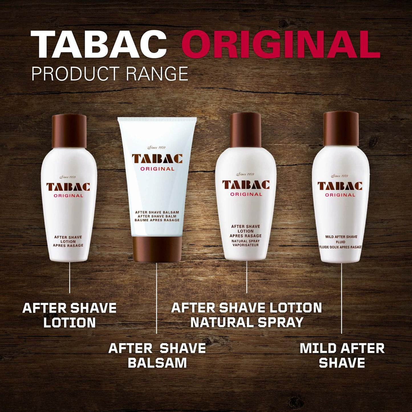 Tabac Original Aftershave for Men by Maurer & Wirtz, 3.4 Ounce