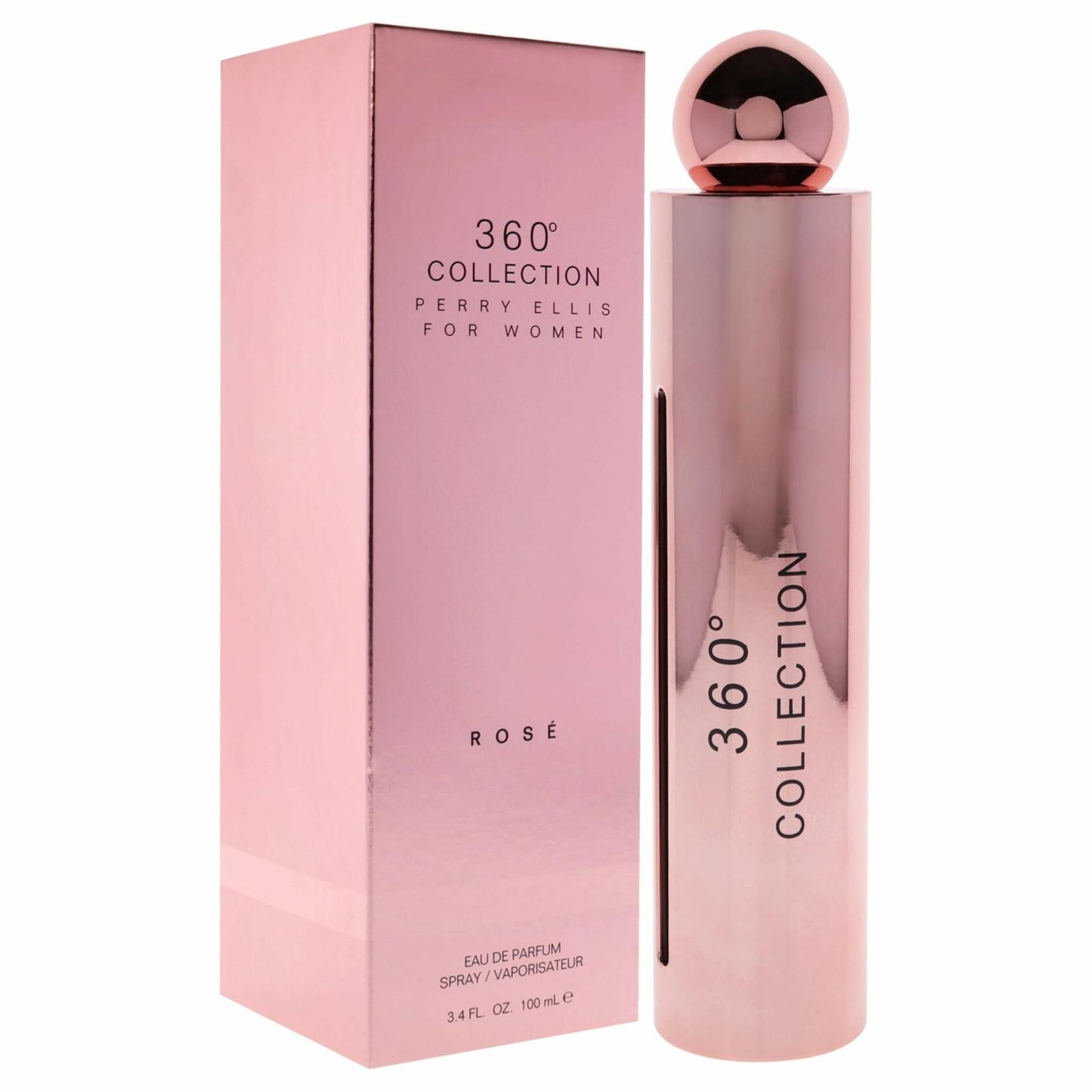 Perry Ellis 360 Collection Rose for Women Eau de Parfum Spray, 3.4 Ounce