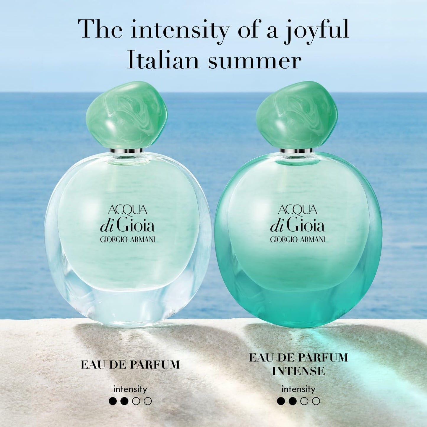 Armani Beauty – Acqua di Gioia – Eau de Parfum – Floral Fruity Fragance for Women – Primofiore Lemon, Water Jasmin, Cedarwood Notes - 3.4 Fl Oz