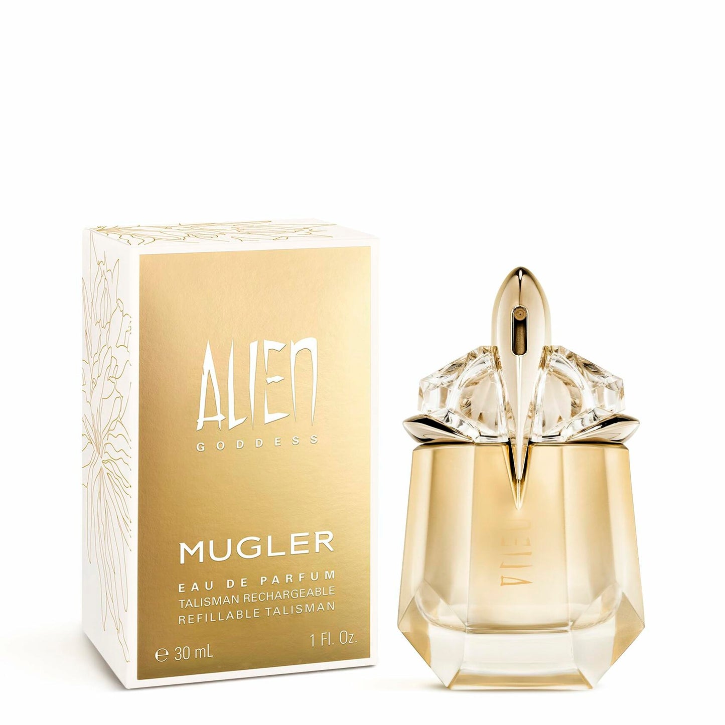 Mugler Alien Goddess - Eau de Parfum - Women's Perfume - Floral & Woody - With Bergamot, Jasmine, and Vanilla - Long Lasting Fragrance - 1.0 Fl Oz