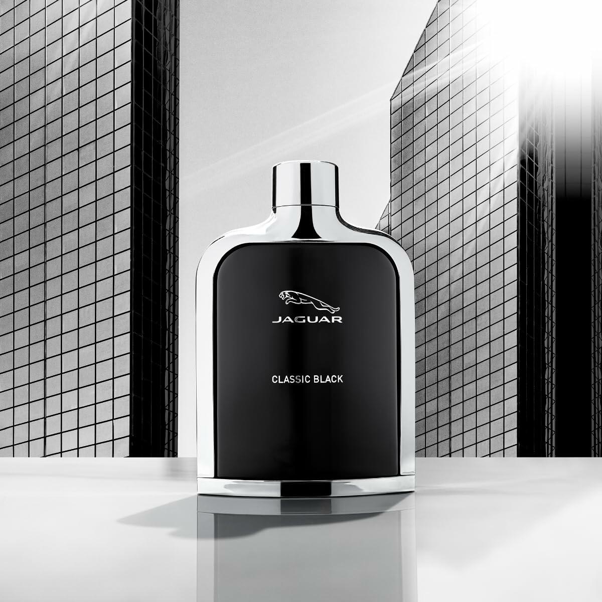 Jaguar Eau de Toilette Spray for Men, Black, 3.4 Ounce