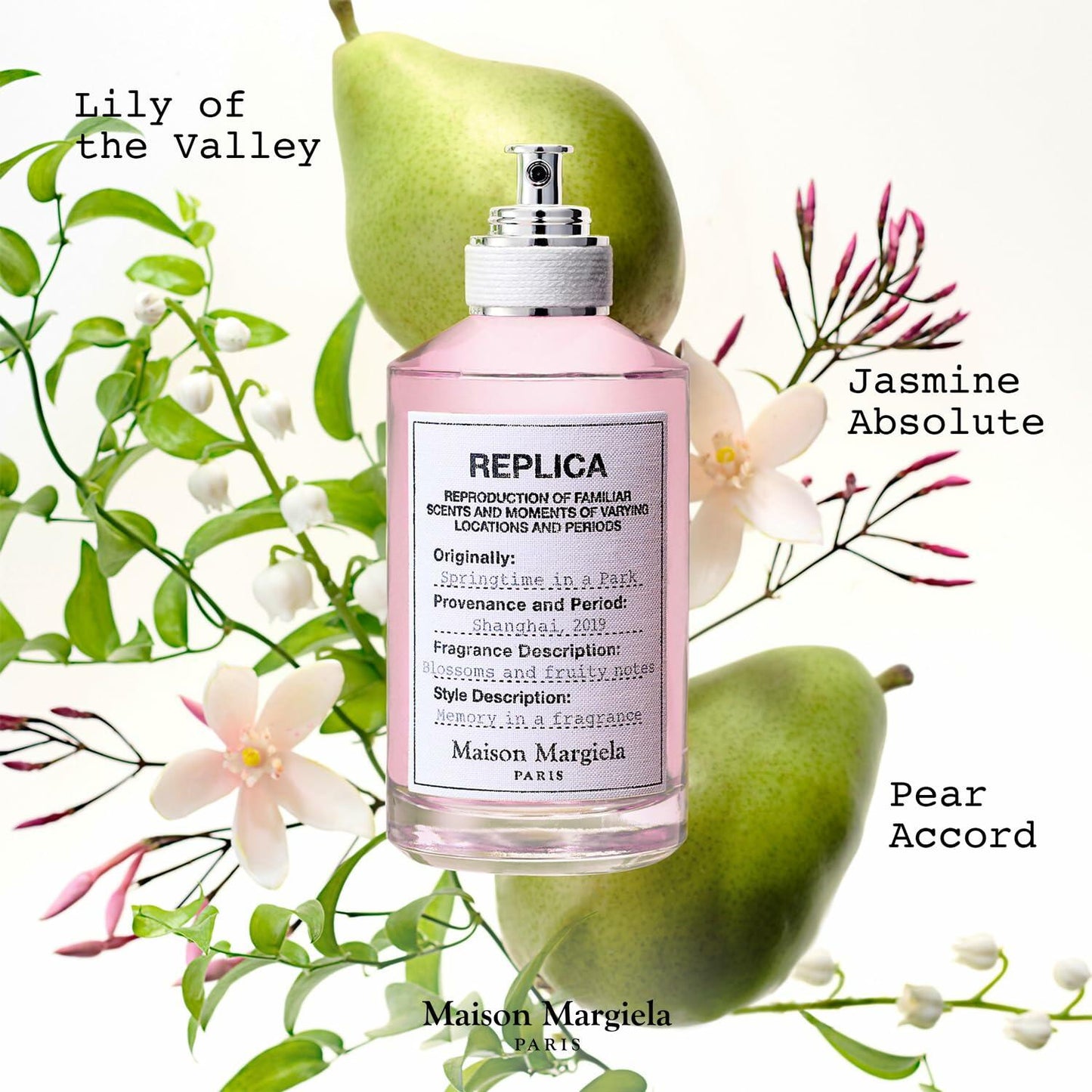 Maison Margiela - Replica - Springtime in the Park Eau de Toilette - Floral Fragrance - With Pear Accord, Lily of the Valley & Musk Accords - 3.4 Fl Oz