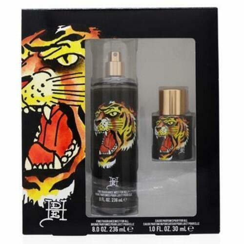 ED HARDY TIGER INK/CHRISTIAN AUDIGIER 2 PC GIFT SET (U)